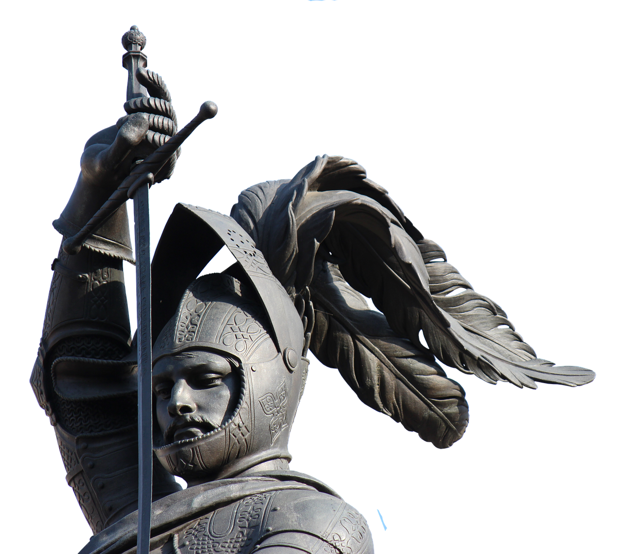knight statue sword free photo