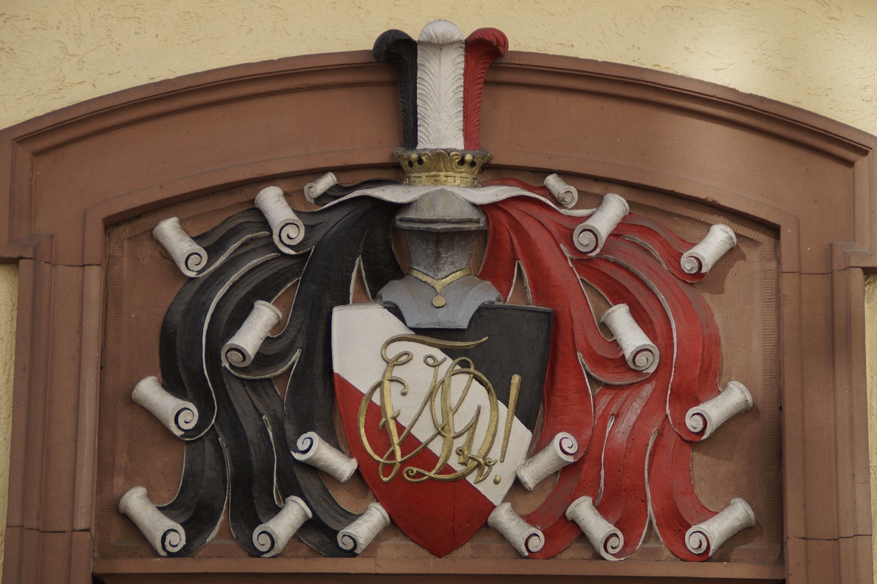 knight  coat of arms  family crest free photo