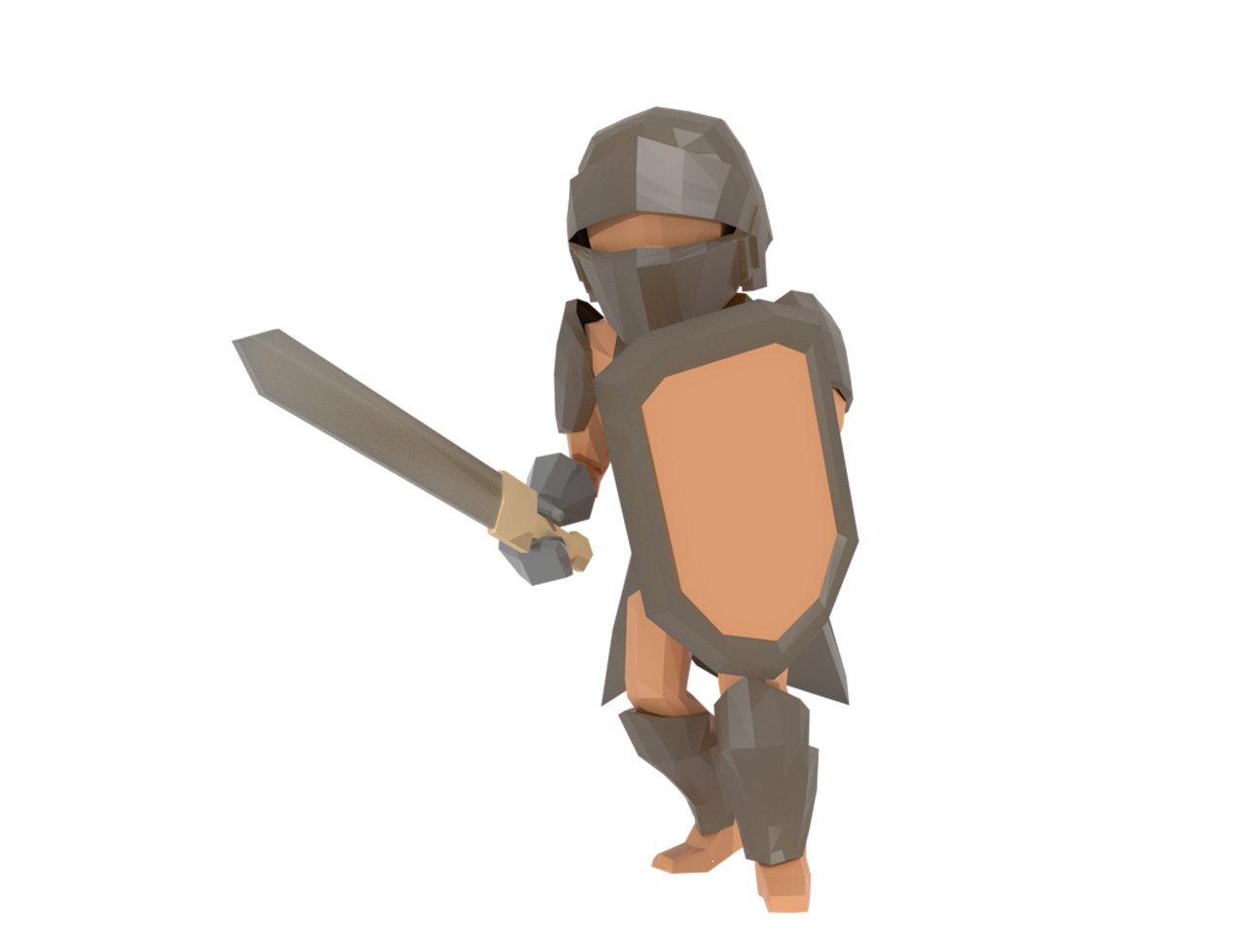 knight  lowpoly  3d free photo