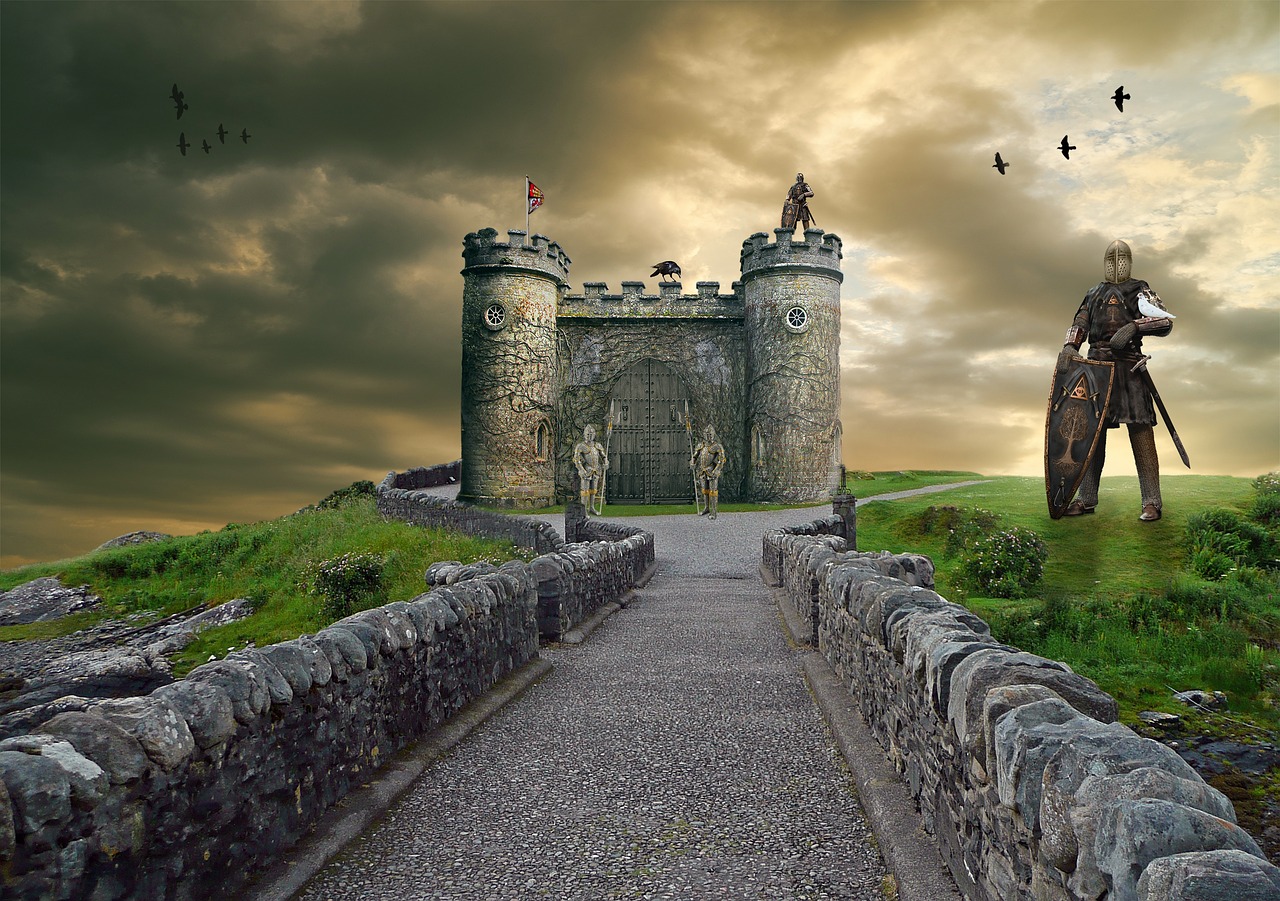 knight  castle  fantasy free photo