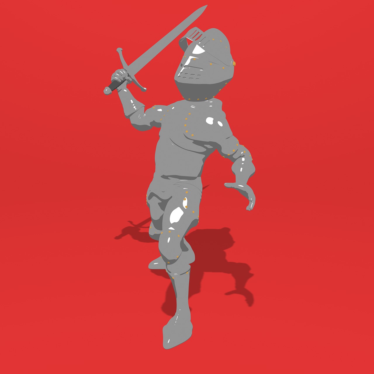 knight  middle ages  3d free photo