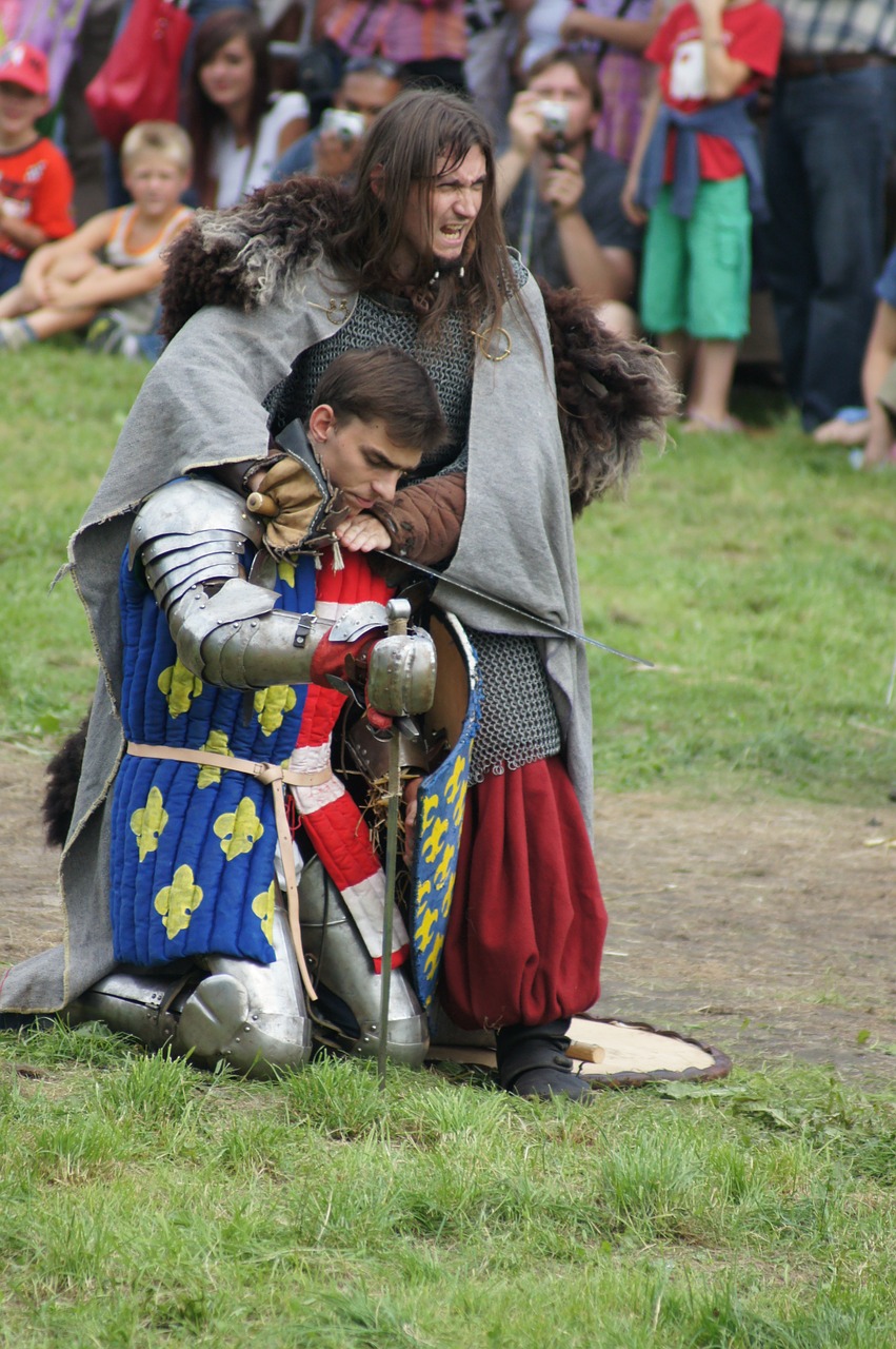 knight fight the middle ages free photo