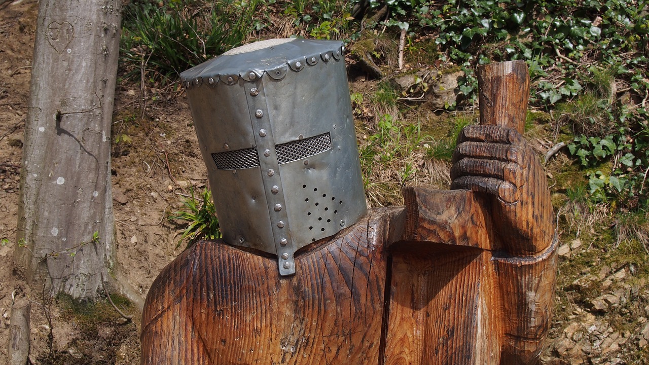 knight helm middle ages free photo