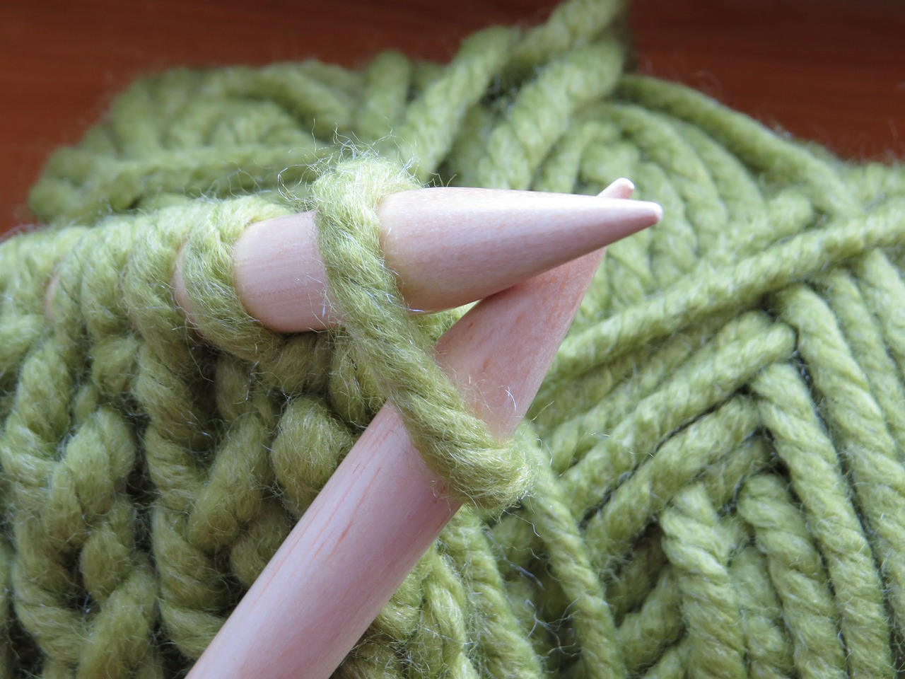 knit knitting needles wool free photo