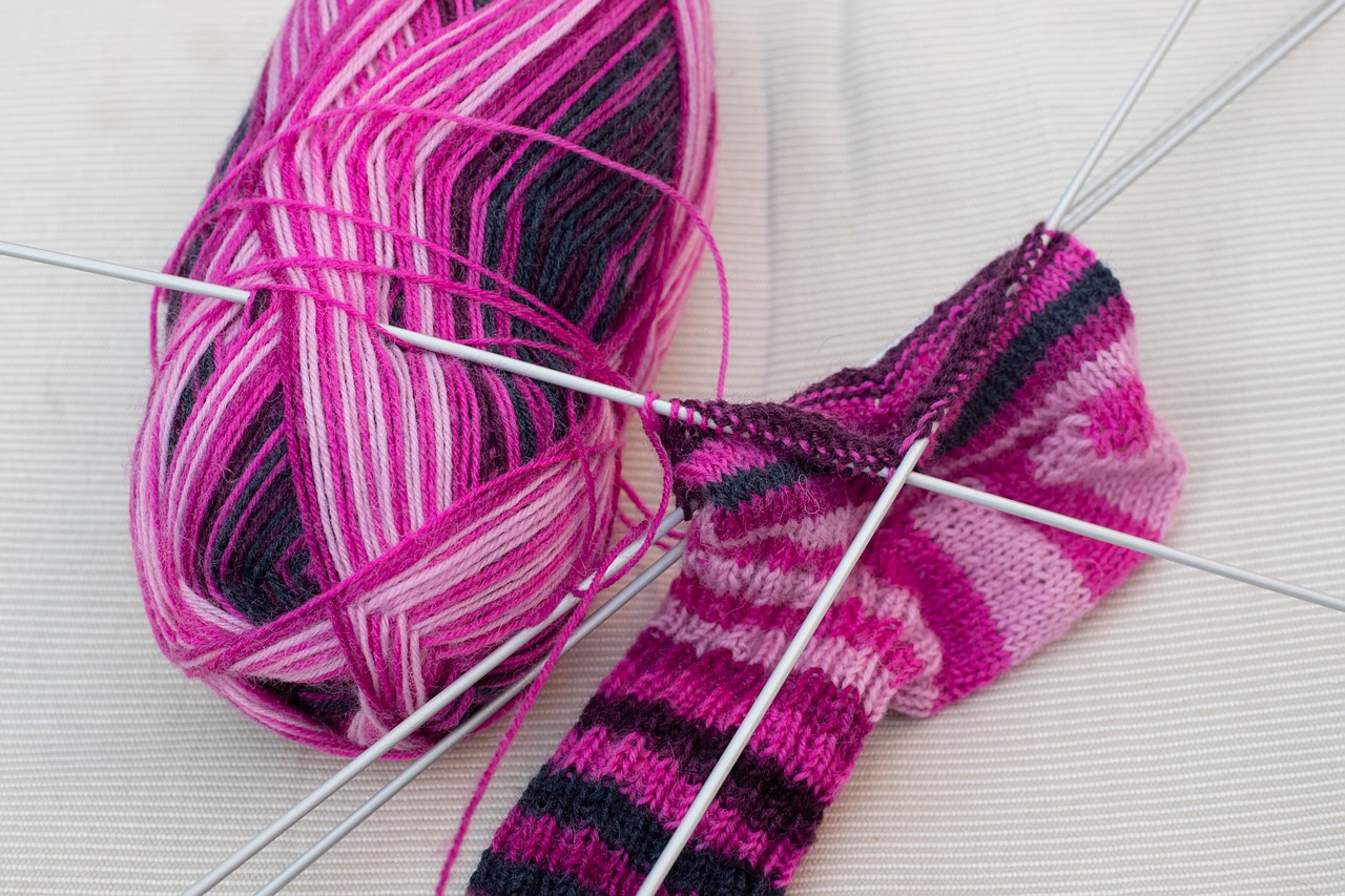 knitted fabric  knitting  socks free photo