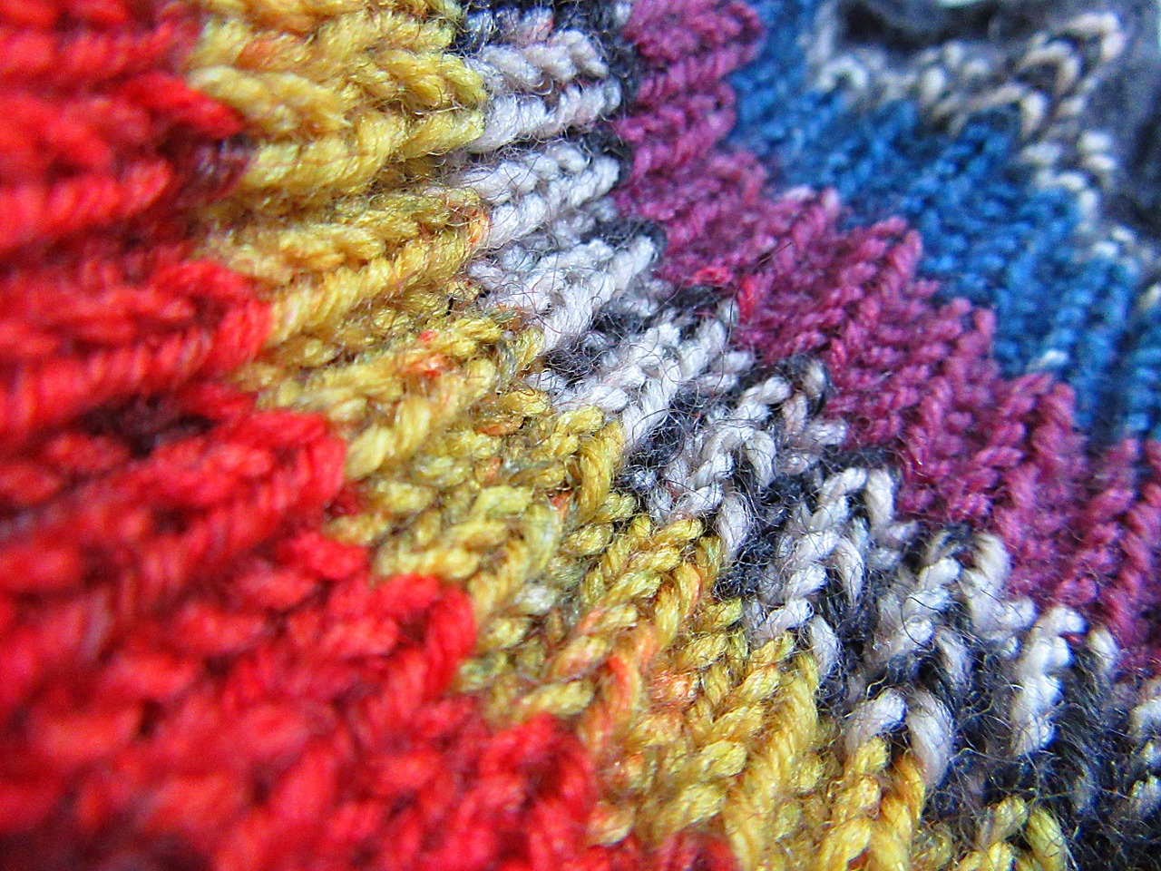 knitting coloured mixed free photo