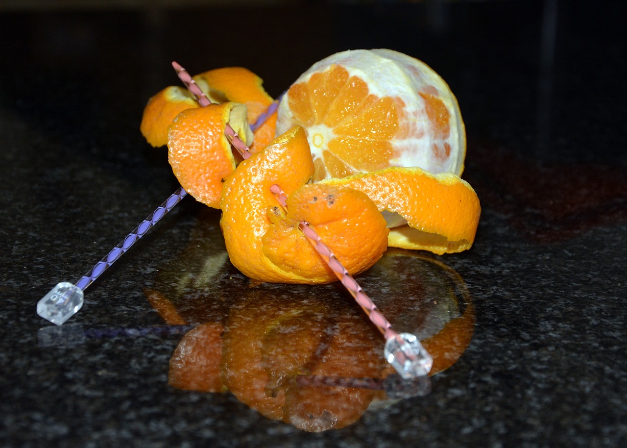 knitting orange peel creative free photo