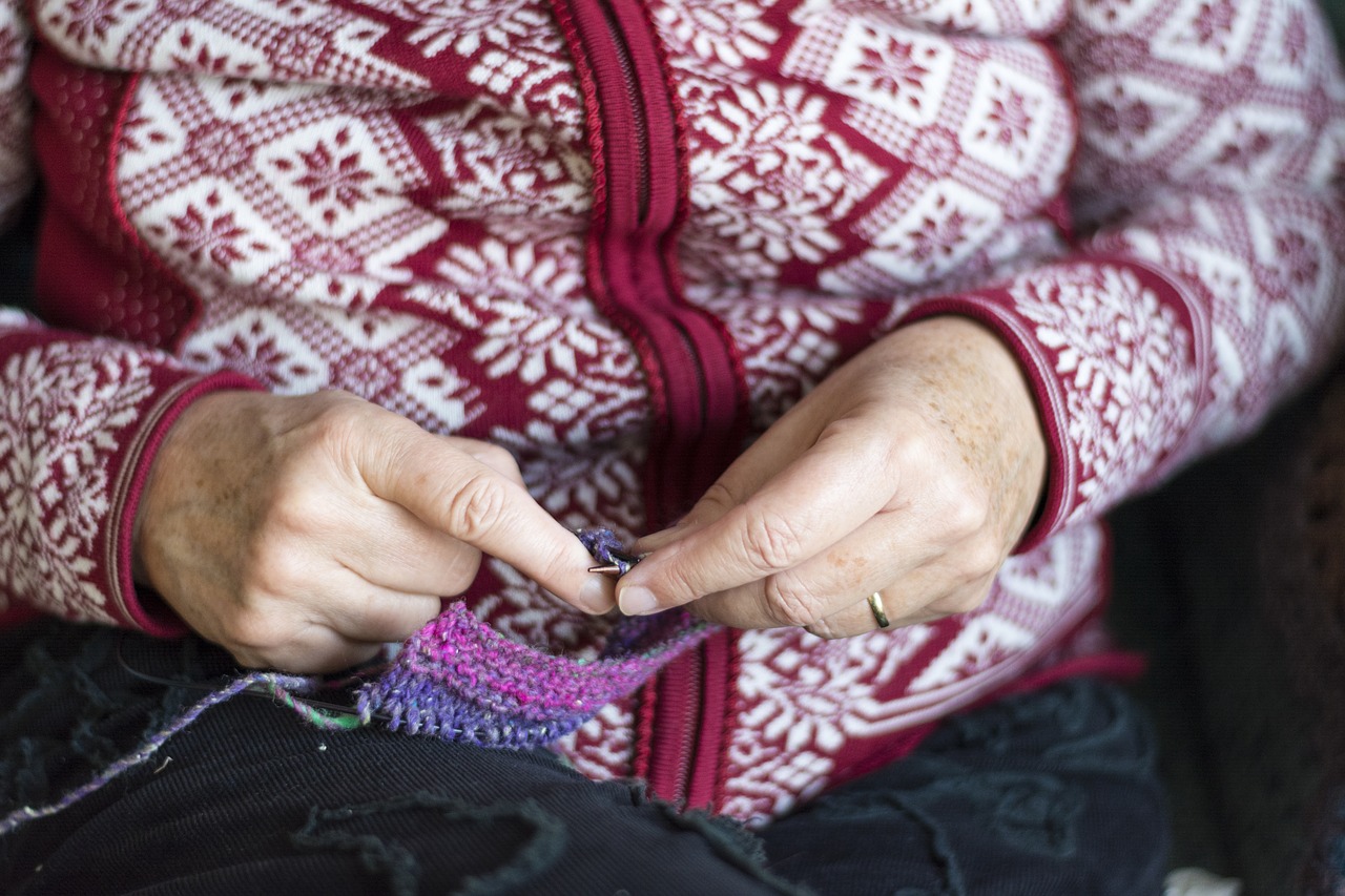 knitting knitted fabric crafts free photo