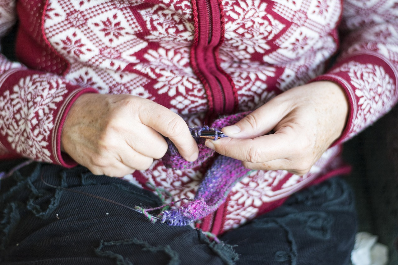 knitting knitted fabric crafts free photo