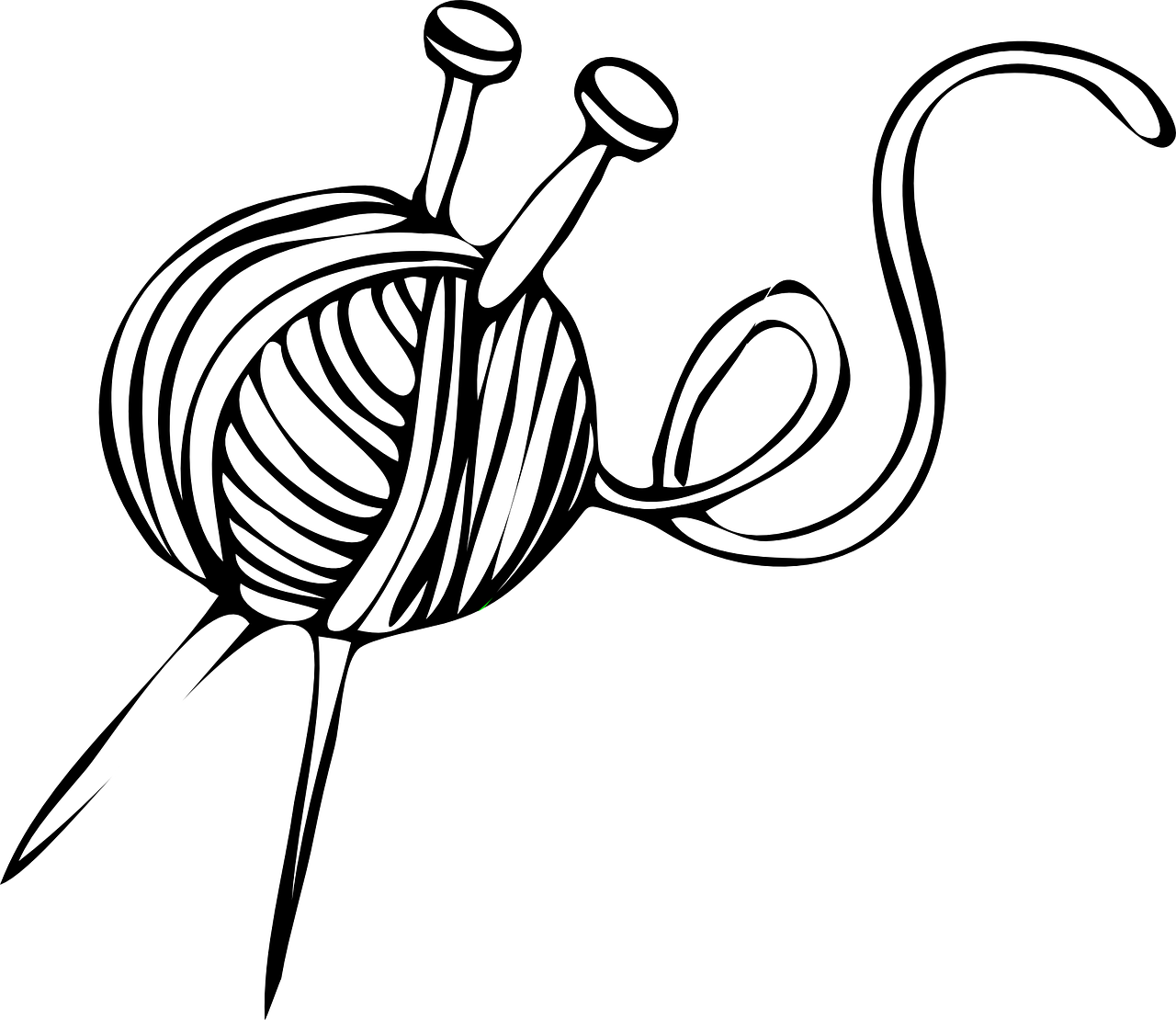 knitting ball needles free photo