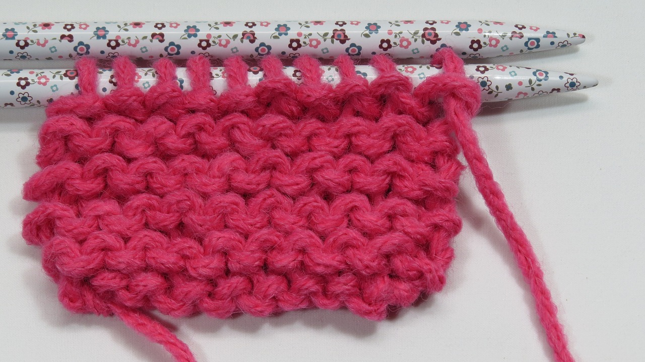 knitting wool pink free photo