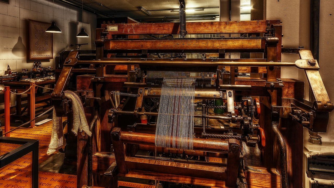 knitting machine historically technology free photo