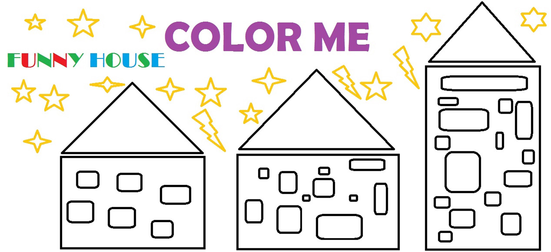 house houses coloring free photo