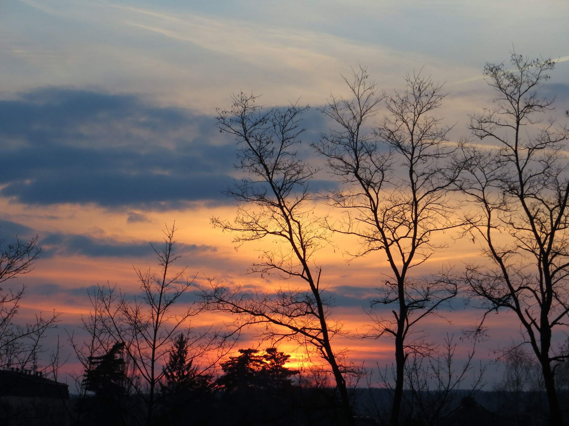 sunset early evening end of day free photo