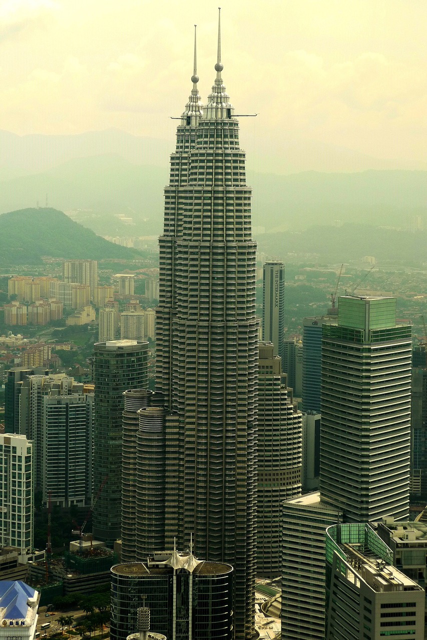kong kuala malaysia petronas twin towers free photo