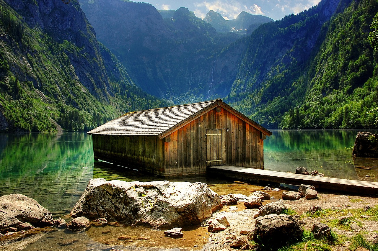 königssee upper lake berchtesgaden national park free photo