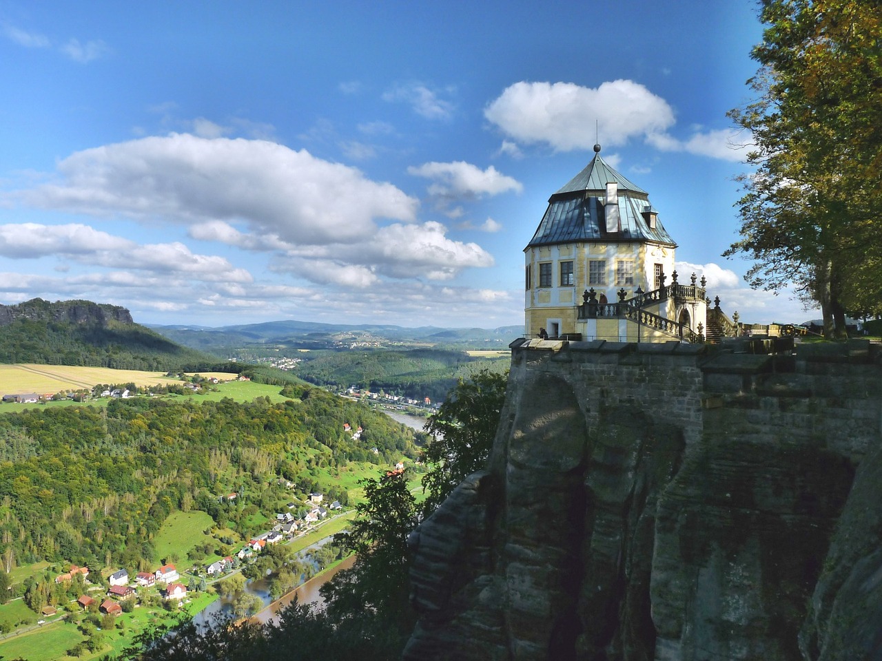 königstein elbe fortress free photo