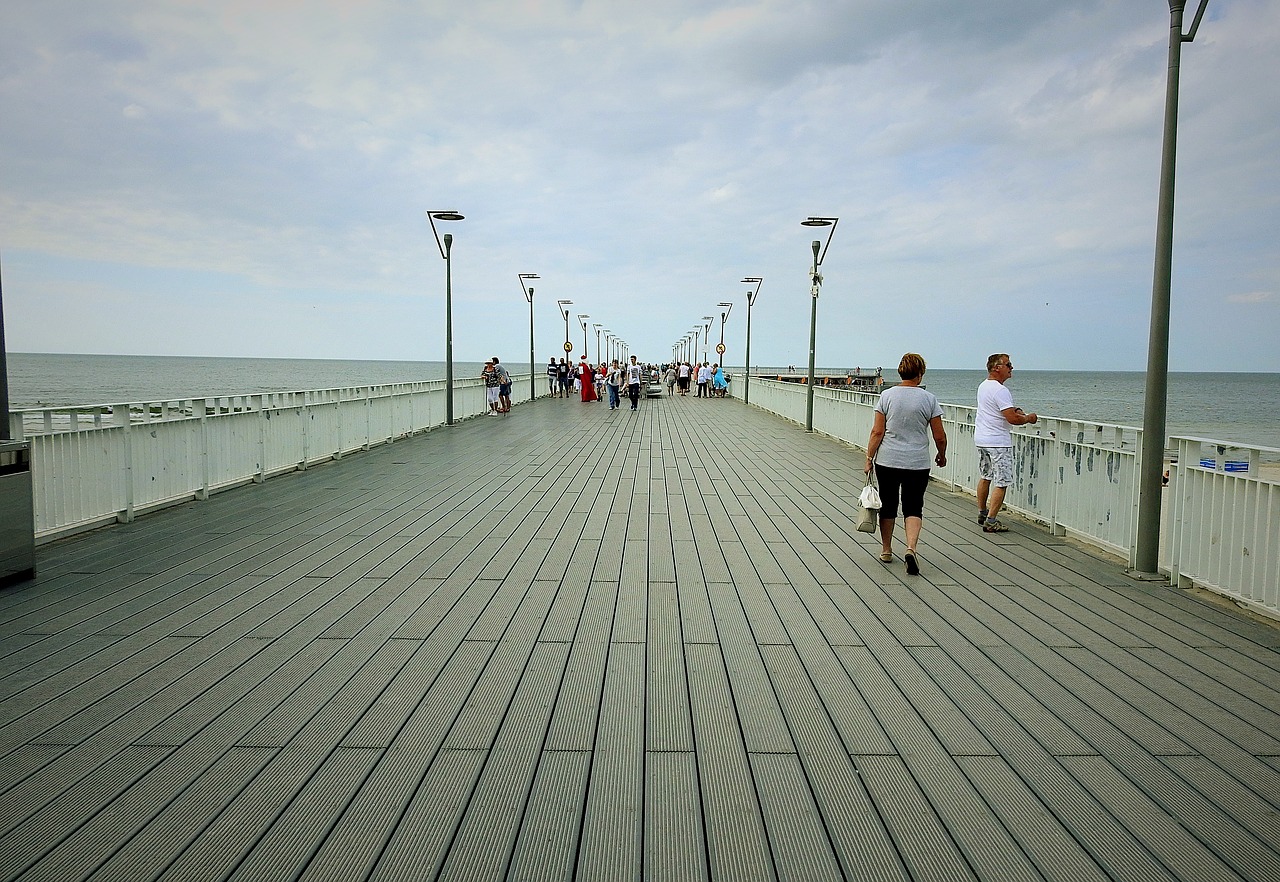 kołobrzeg  the pier  sea free photo