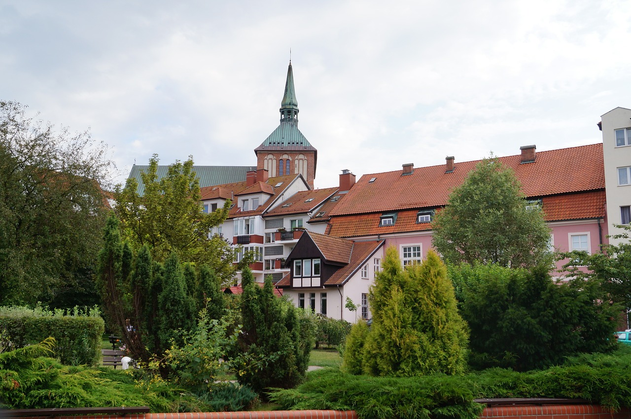 kołobrzeg old town building free photo