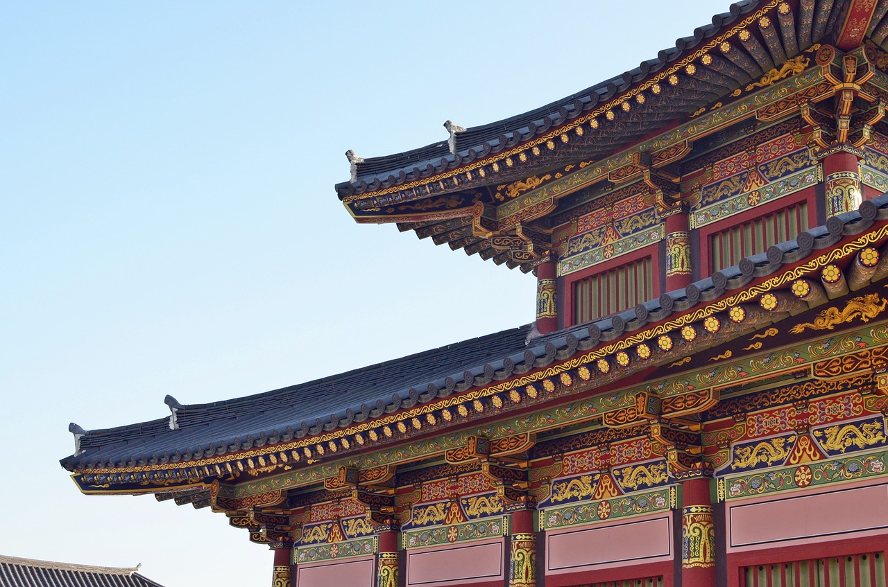 korea palace traditional free photo