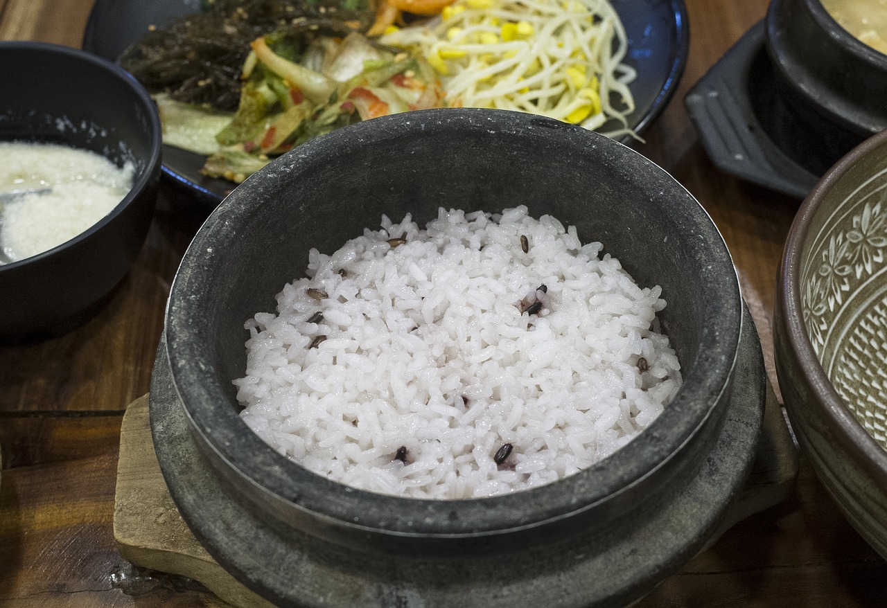 korea meal rice free photo