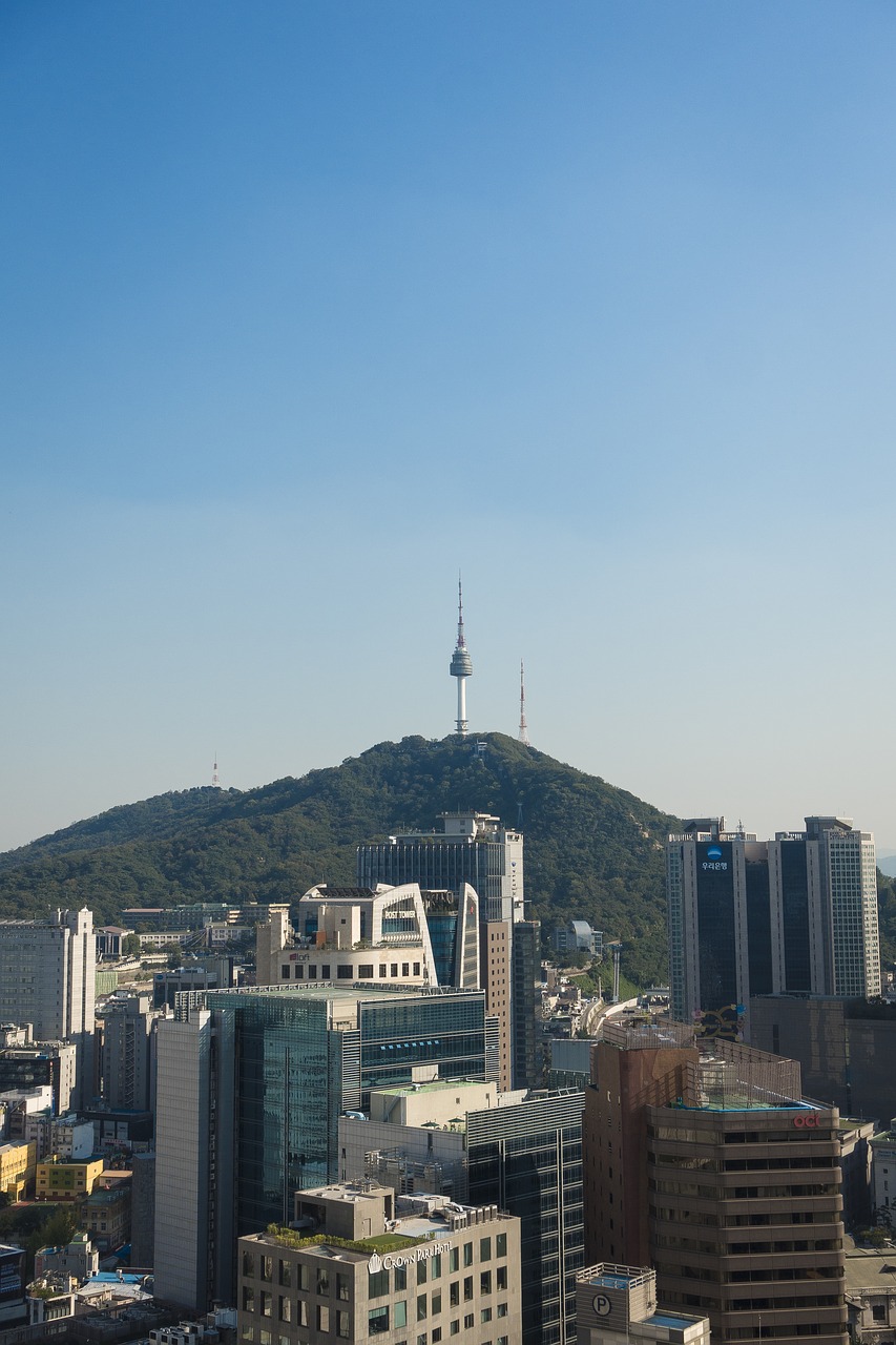 korea seoul mountain free photo