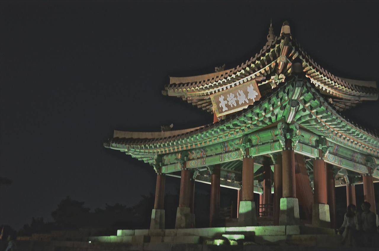 korea temple asia free photo