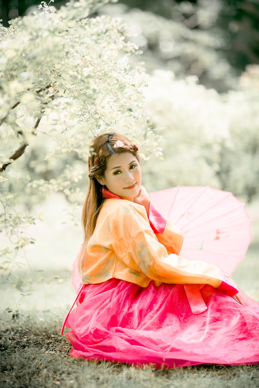 korean girl portrait free photo