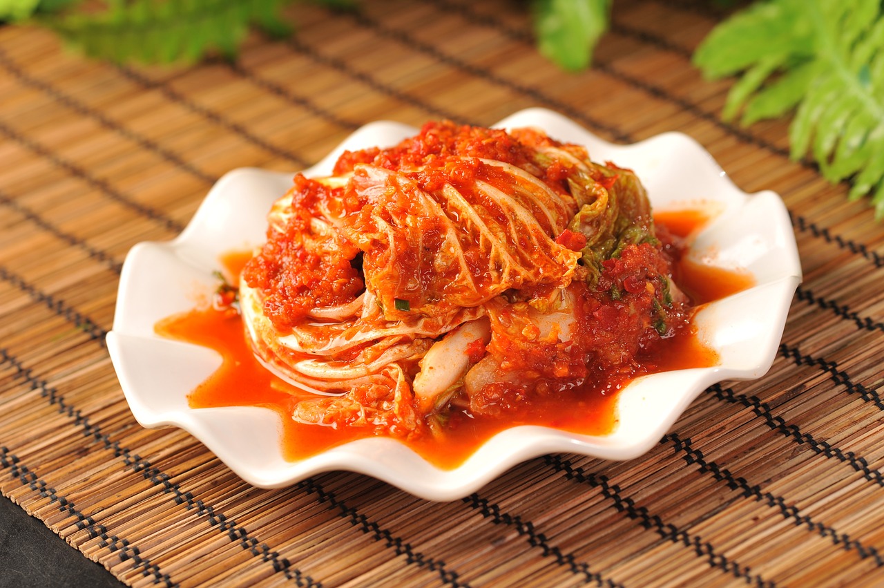 korean cabbage in chili sauce northeastern chinese cuisine hot sauce free photo