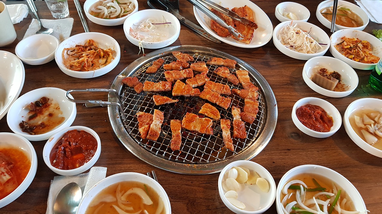korean food  korean  cooking free photo