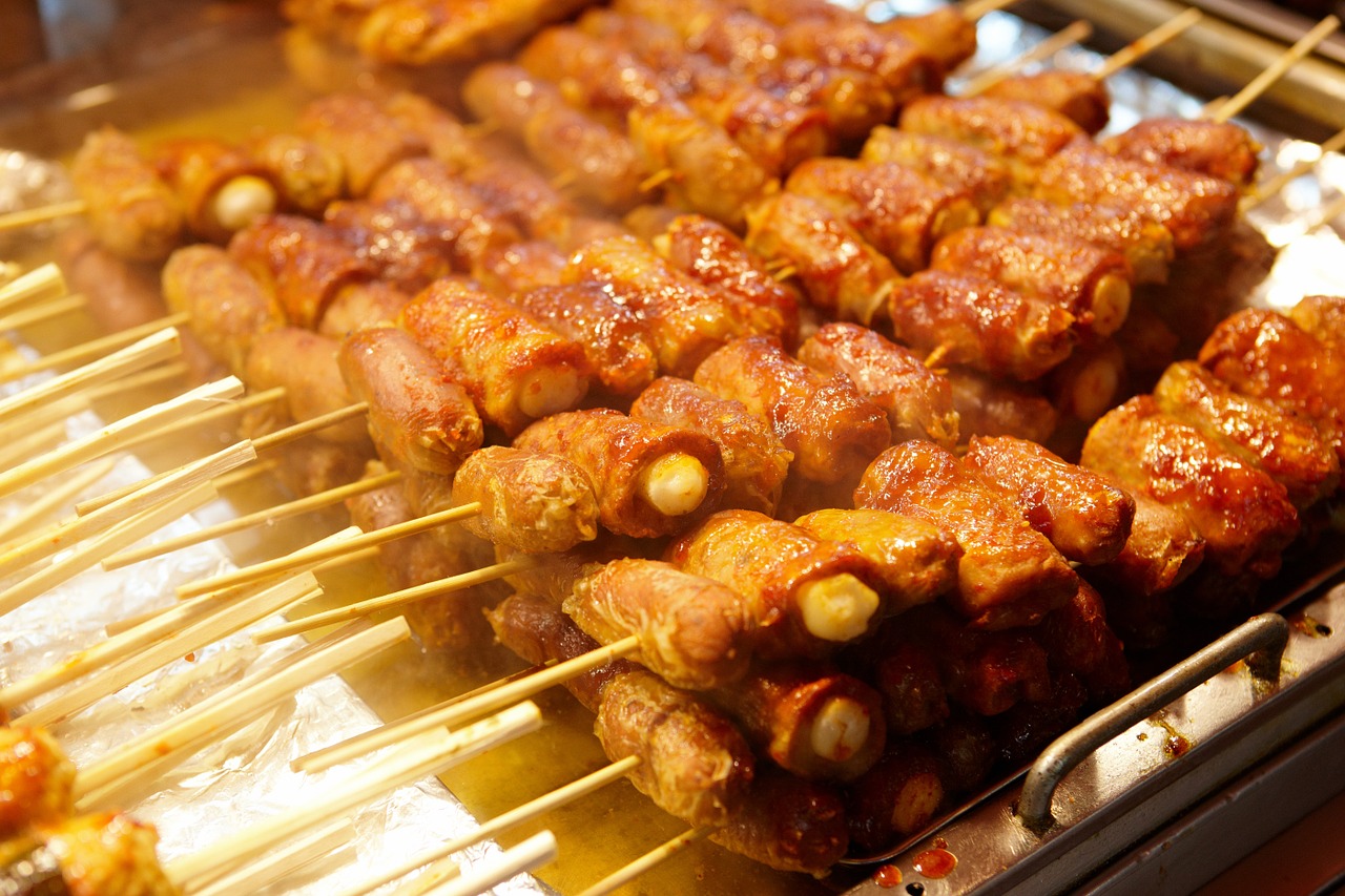 korean street food seoul korea free photo