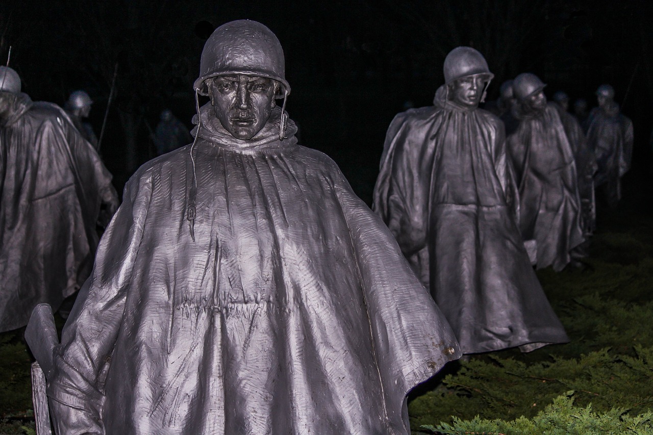 korean veterans memorial washington dc stainless steel free photo