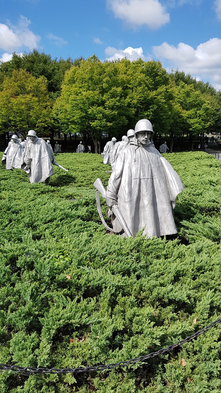 korean veterans war memorial  the korean war  washington free photo