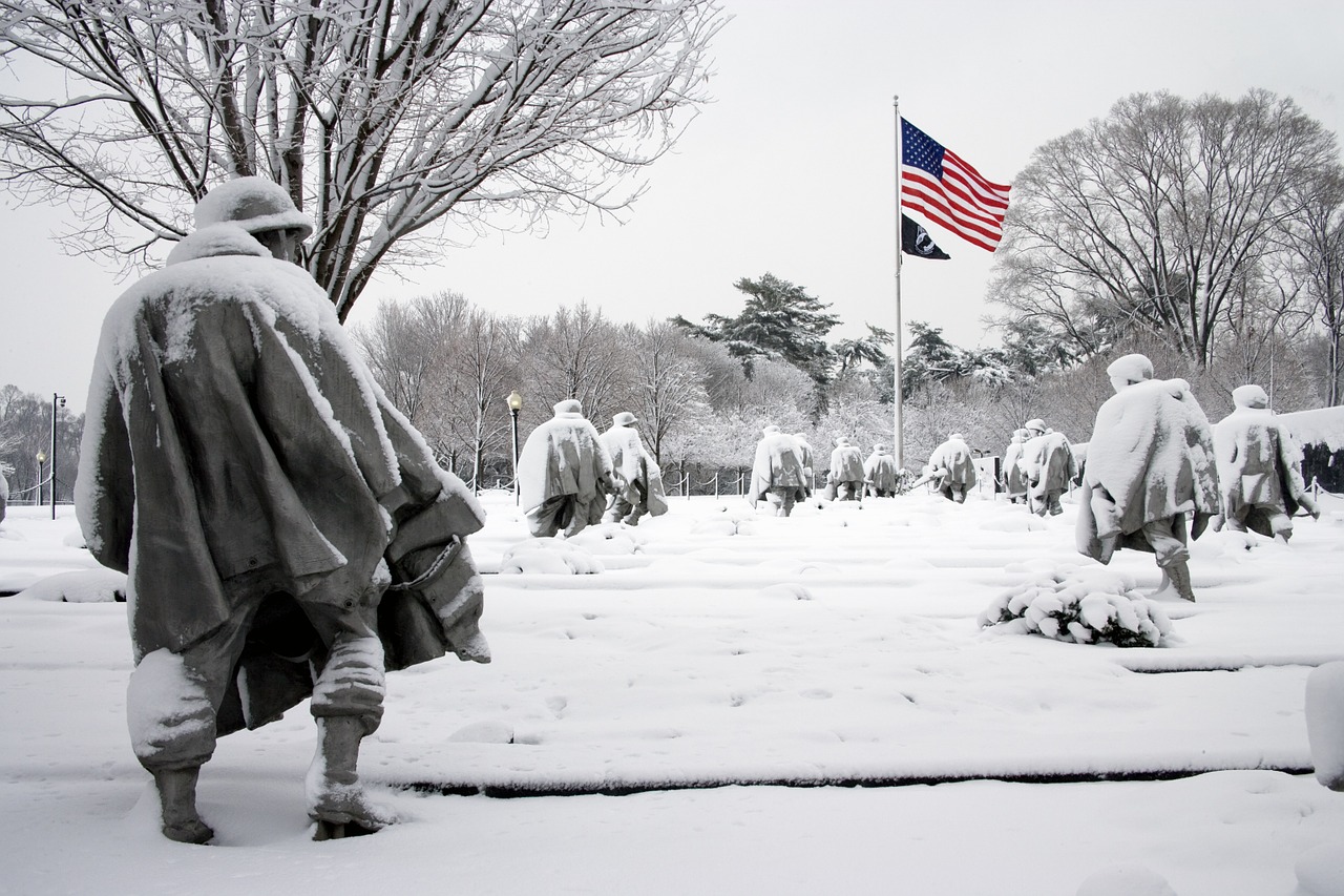 korean war memorial washington usa free photo