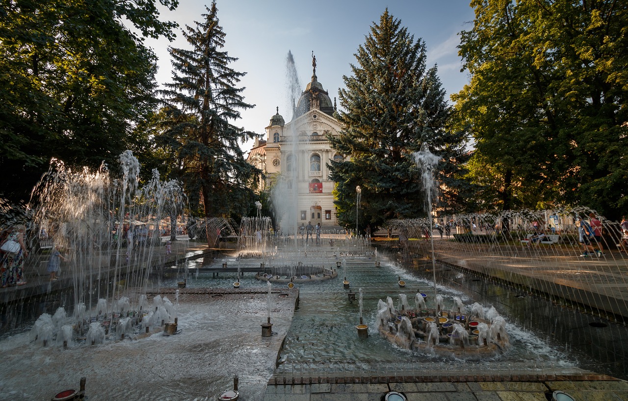 košice slovakia kosice fountain free photo