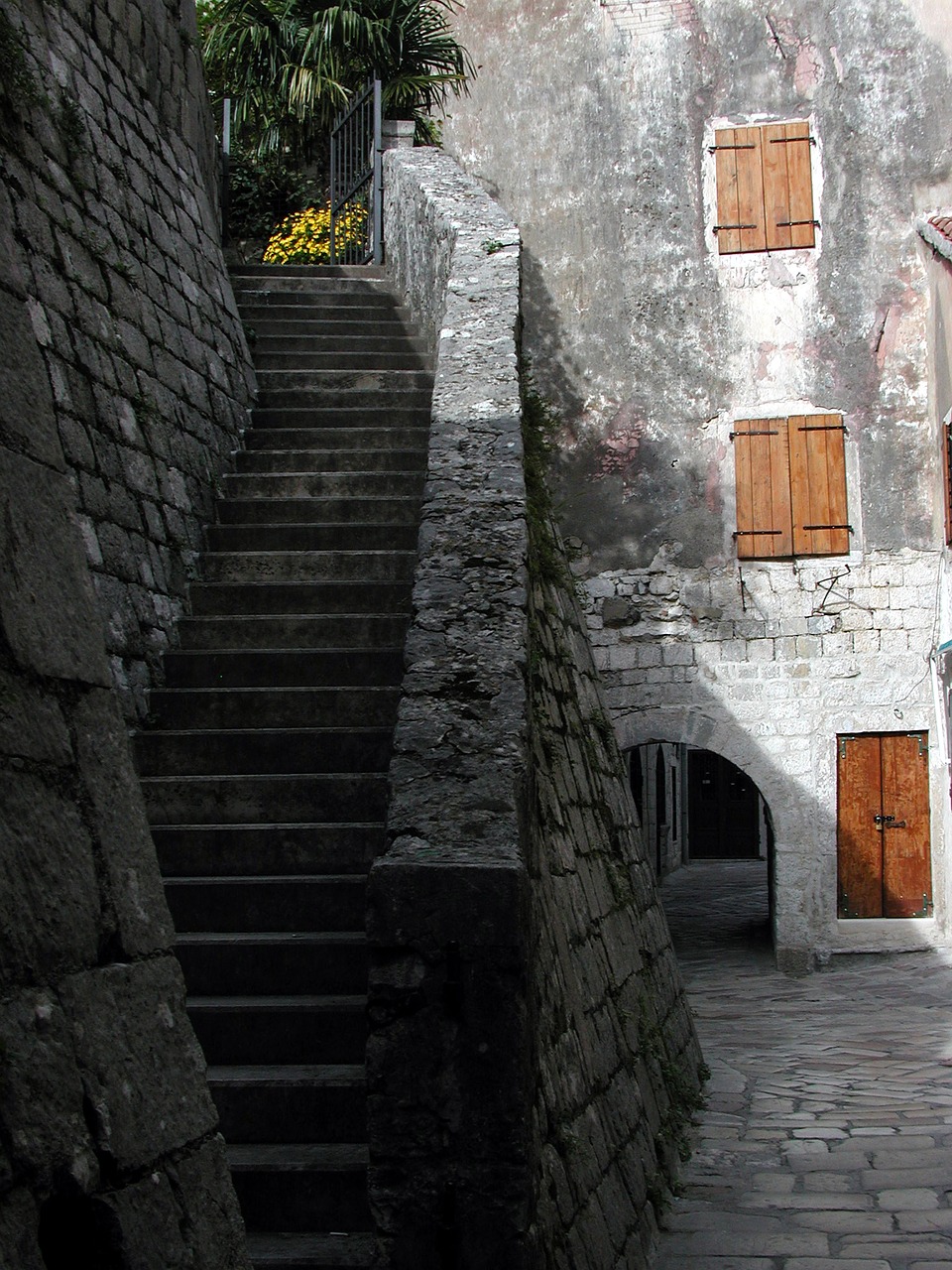 kotor montenegro stairs free photo