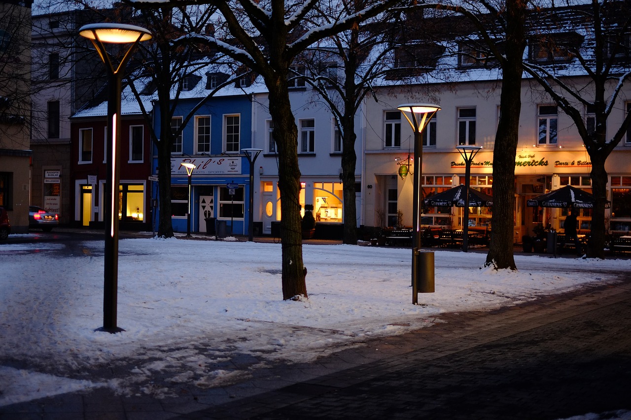krefeld city winter free photo