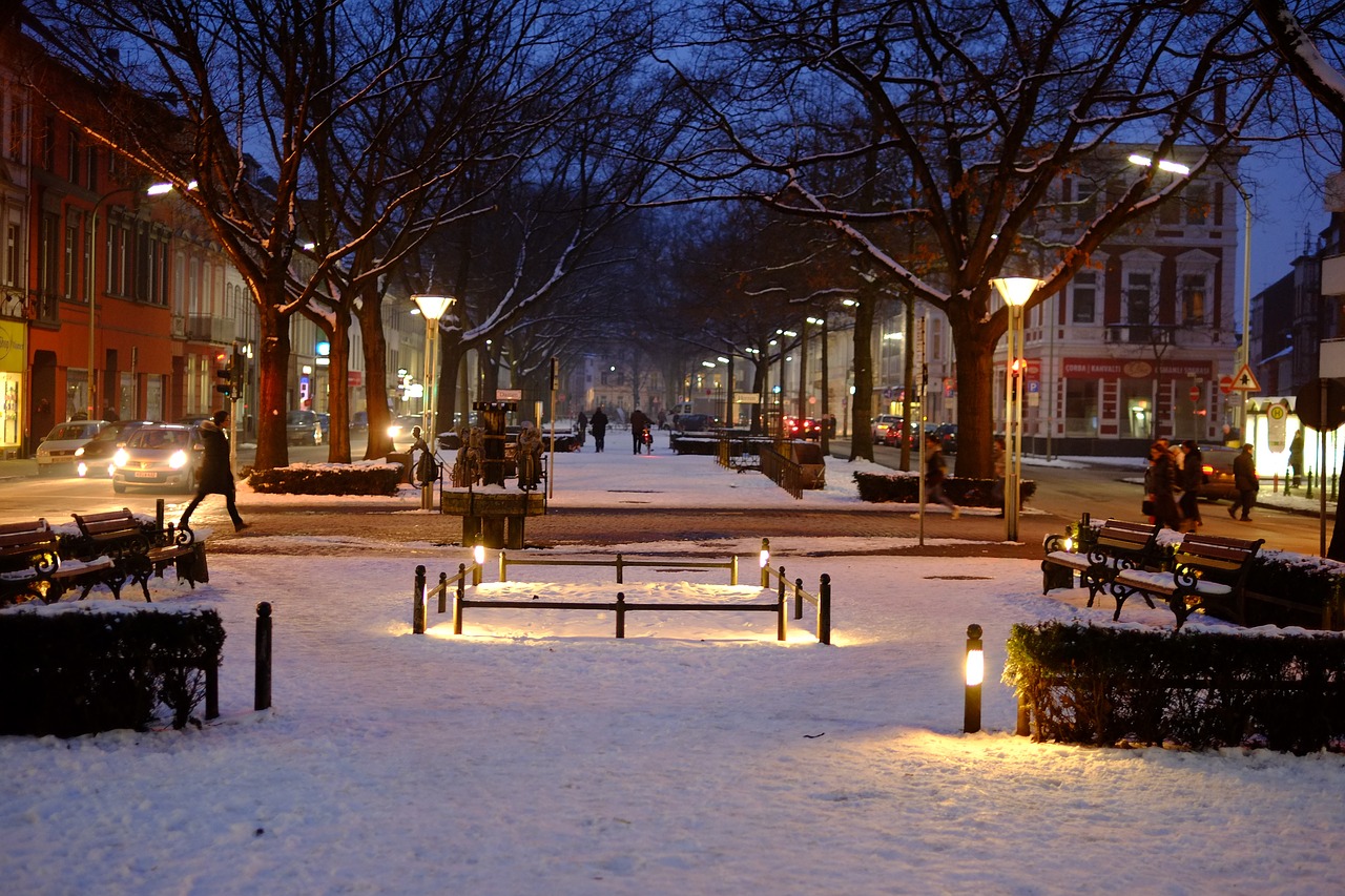krefeld winter city free photo