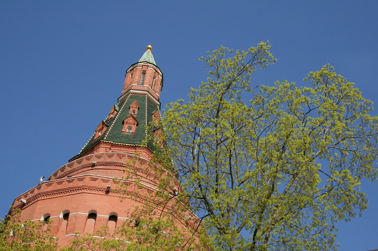 kremlin tower wall bricks free photo