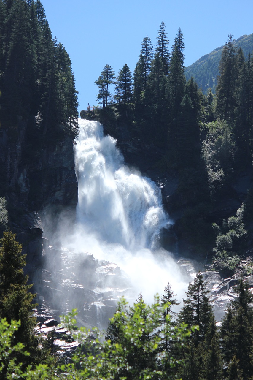 krimml waterfall alps free photo