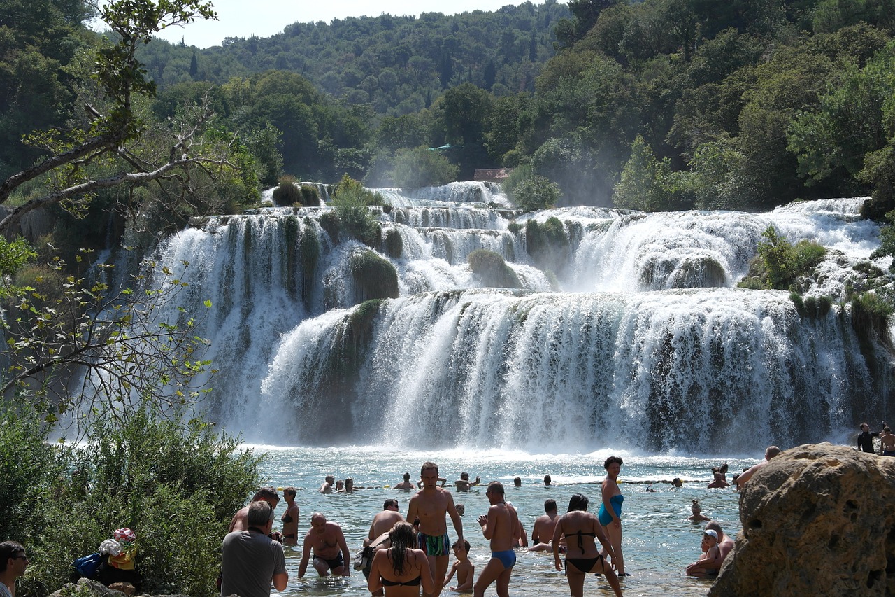 krka trip waterfall free photo