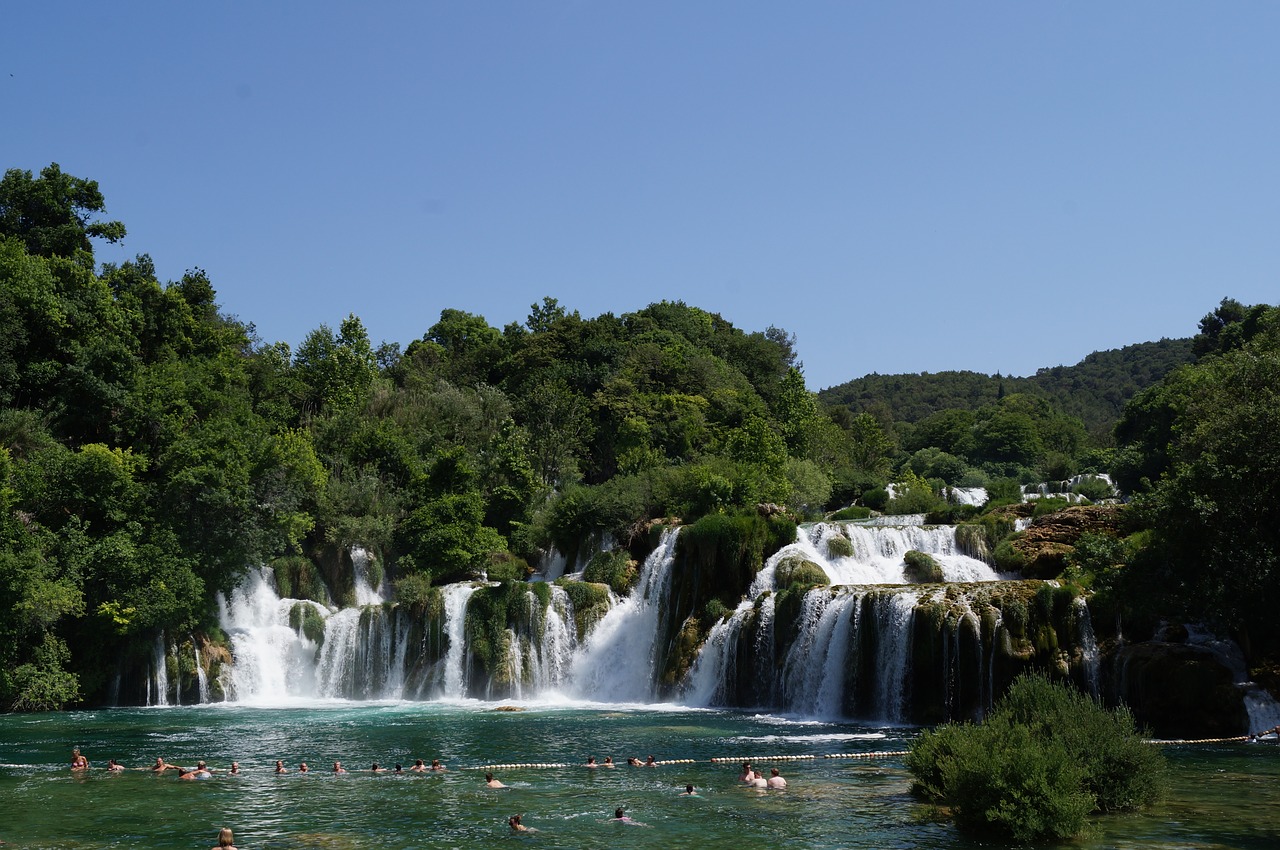 krka  croatia  waterfall free photo