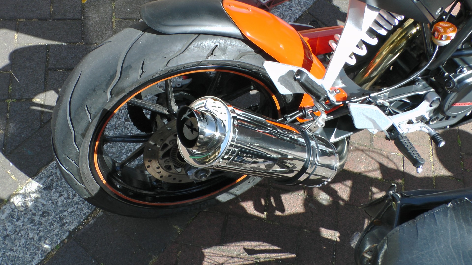 motorcycle speedometer rpm counter ktm duke motorcycle rear wheel exhaust pipe ktm free photo