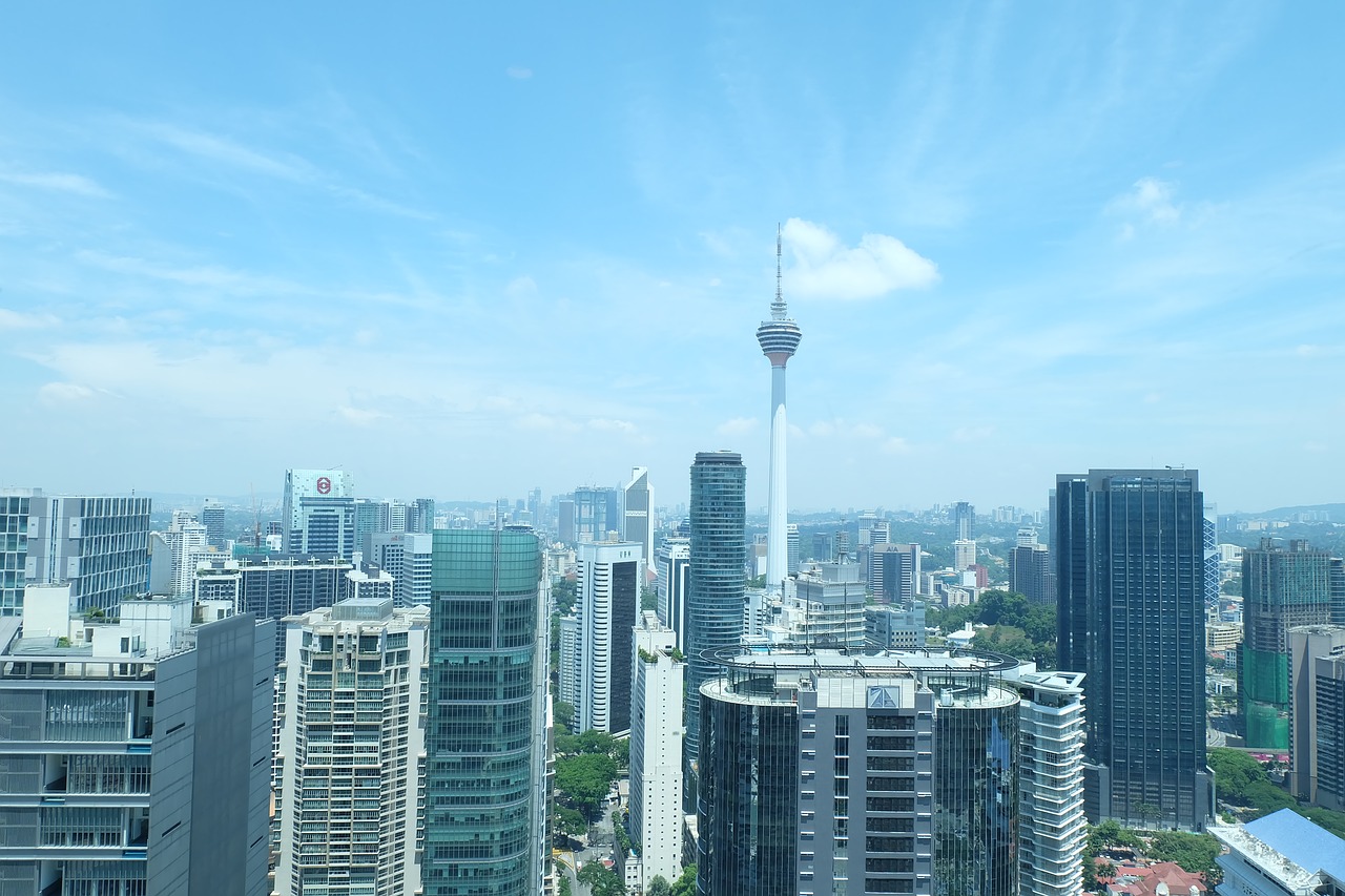 kuala lumpur skyline malaysia free photo