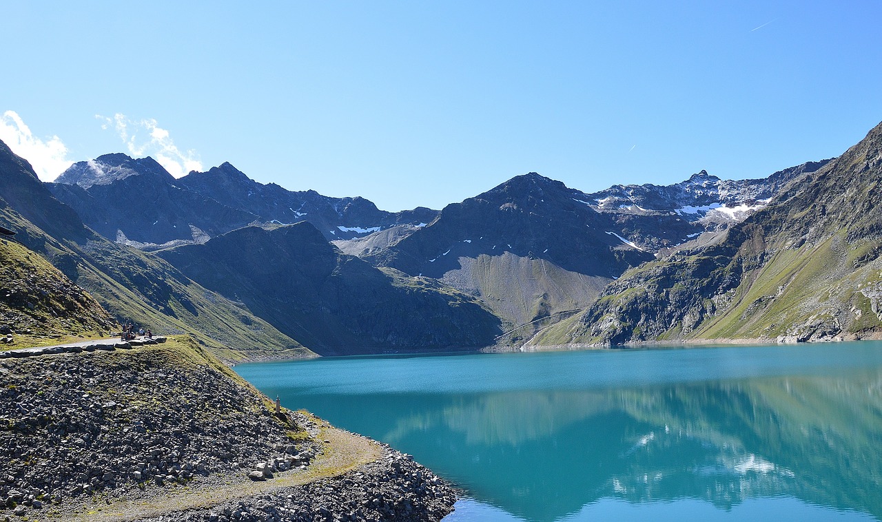 kühtai reservoir hiking free photo