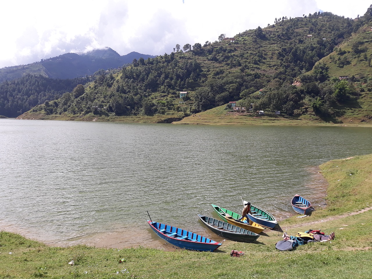 kulekhani  boating  nepal free photo
