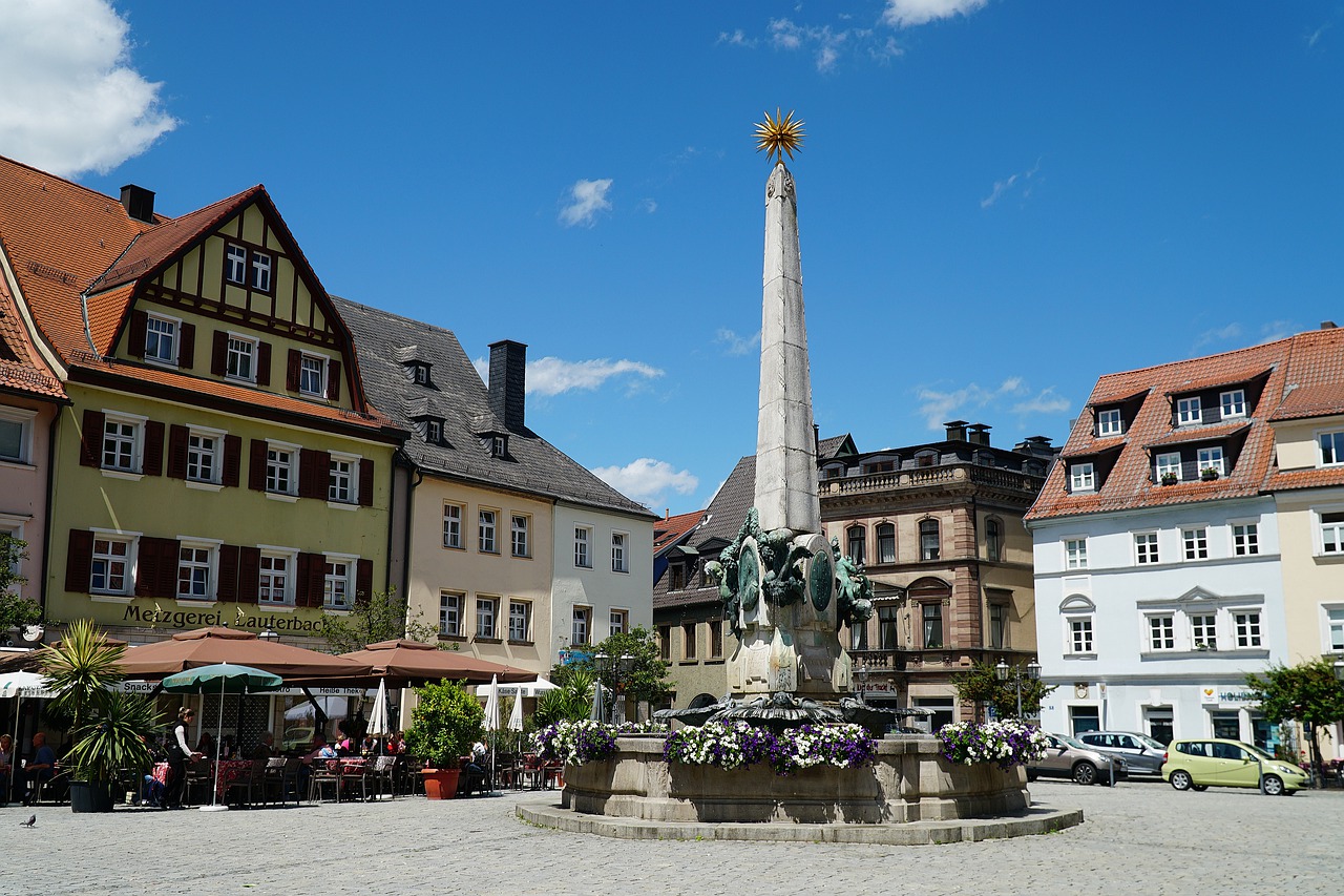 kulmbach  marketplace  luitpold fountain free photo