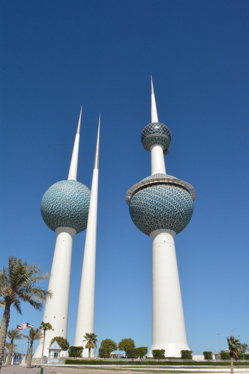 kuwait towers landmarks kuwait free photo