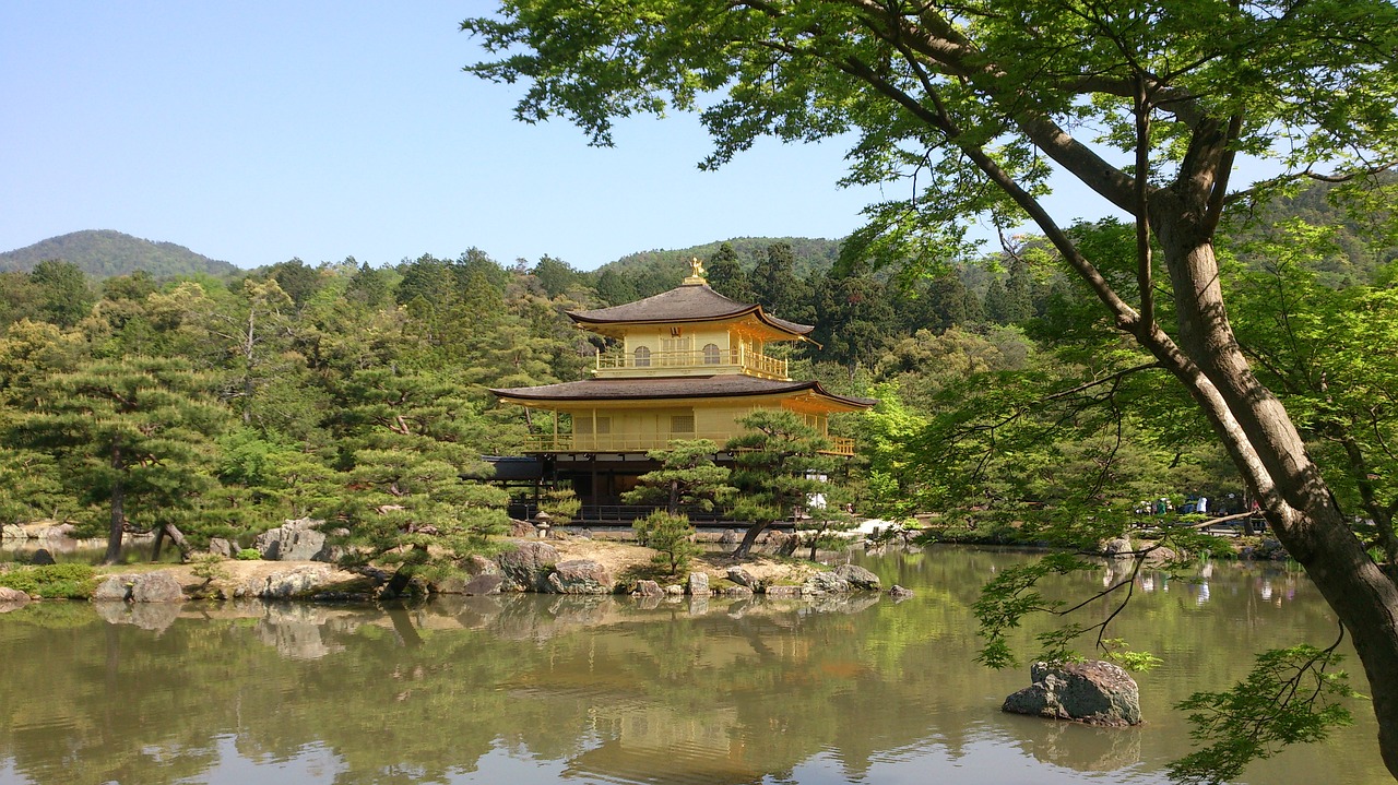 kyoto kinkaku ji temple free photo