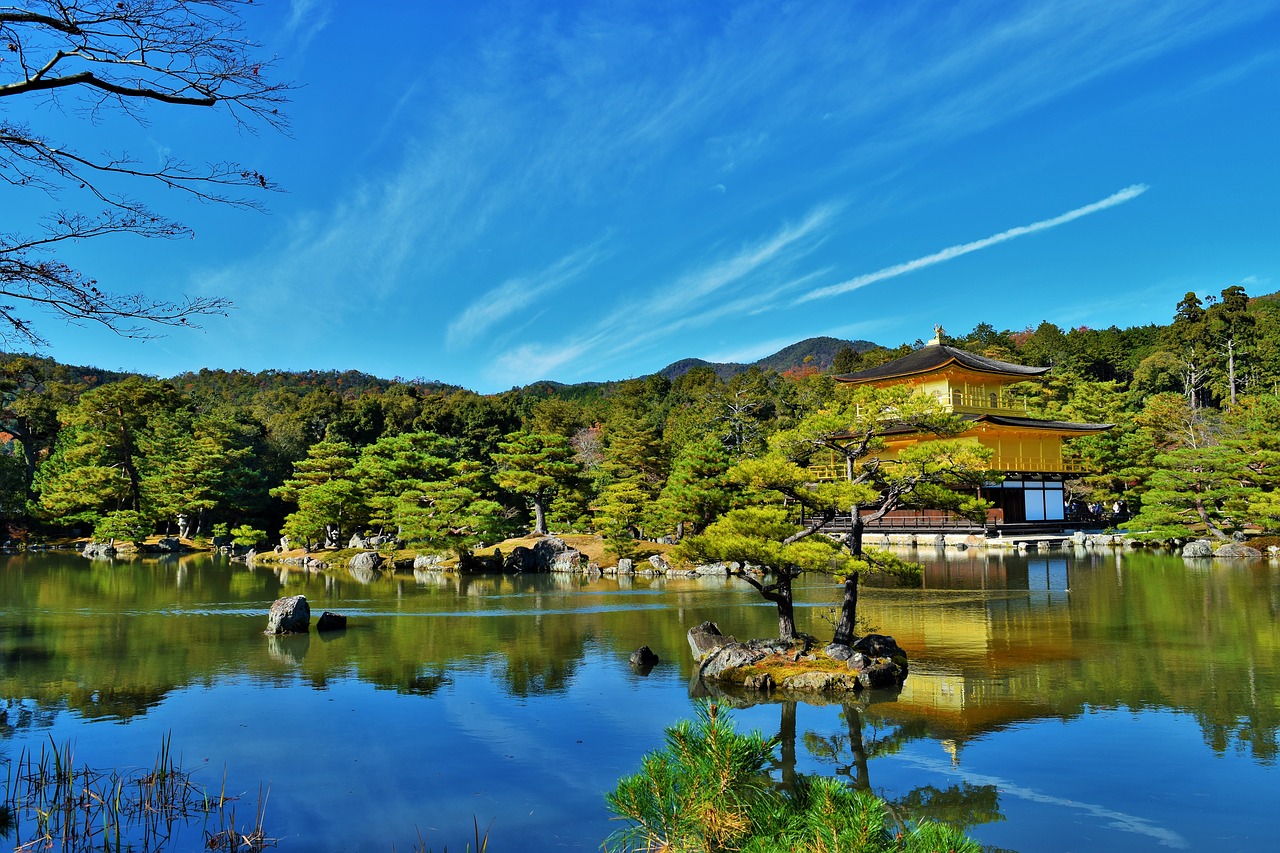 kyoto golden temple kinkaku-ji free photo